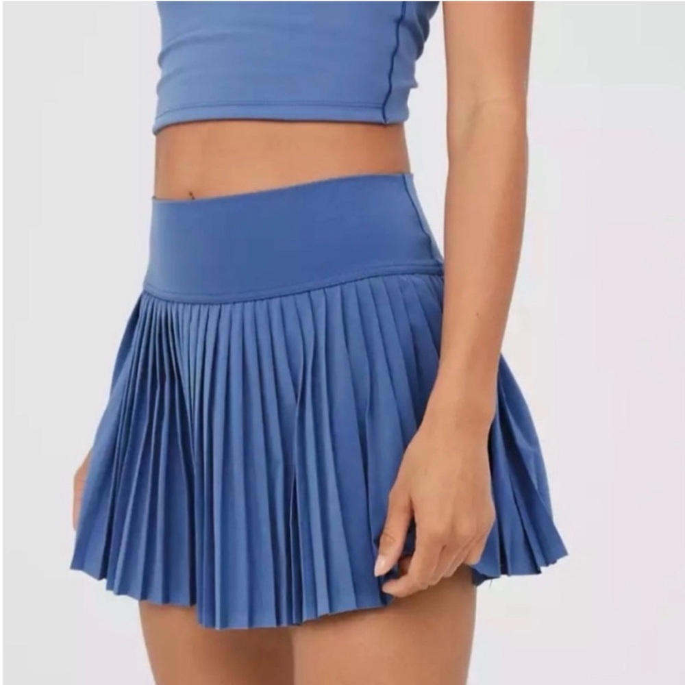 Santiny Pleated Athletic Skort in Blue